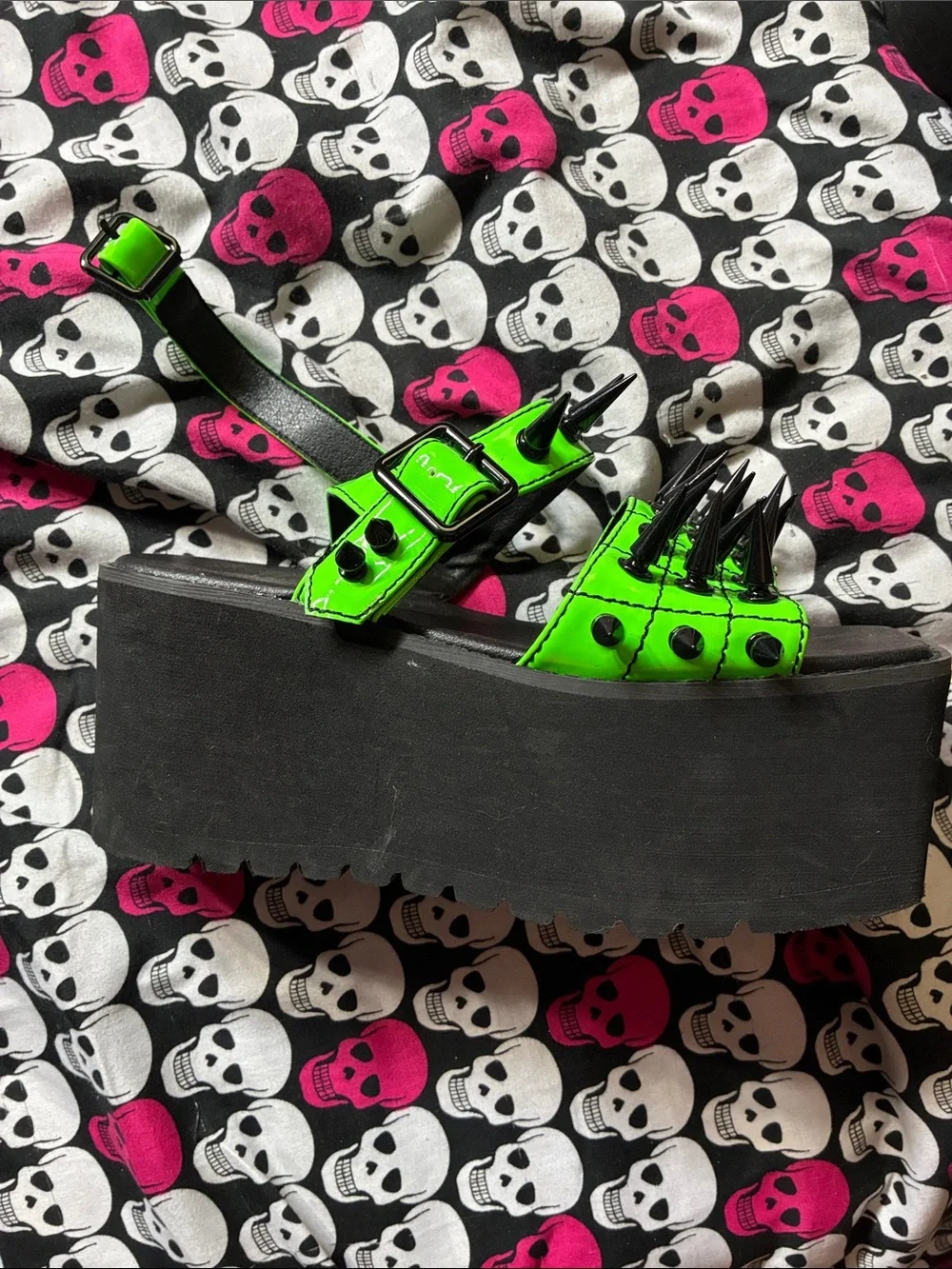 Spiky platform sandals